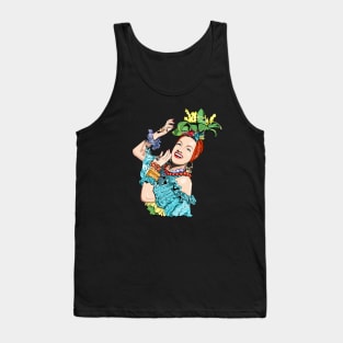 Carmen Miranda in Technicolor Tank Top